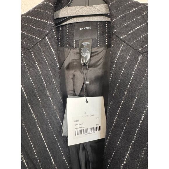 smythe birkin blazer black pinstripe US0 - Picture 8 of 8